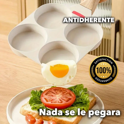 Sartén Antiadherente de Alta Durabilidad Con 4 Divisiones🔥60% Descuento🔥