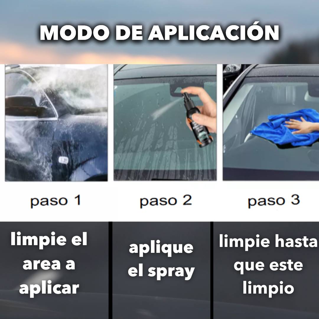 Spray Limpia Vidrios Anti-Empaño: Visibilidad Cristalina en Todo Momento 🔥OFERTA 2x1 🔥
