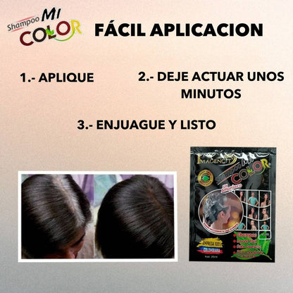 SHAMPOO CUBRE CANAS HECHO CON INGREDIENTES NATURALES COLOR NEGRO🔥HOY 2x1 🔥