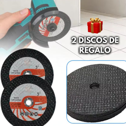 Amoladora Esmeril Inalámbrico TRAXION® Con Maletín - 2 Baterías 12V  🎁Te Obsequiamos 2 Discos De Corte🔥OFERTA  60% DESCUENTO🔥