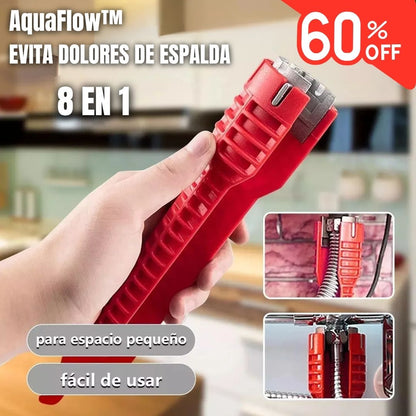 AquaFlow™ LLAVE MULTIFUNCIONAL 8 EN 1 🔥Oferta  60% Descuento🔥
