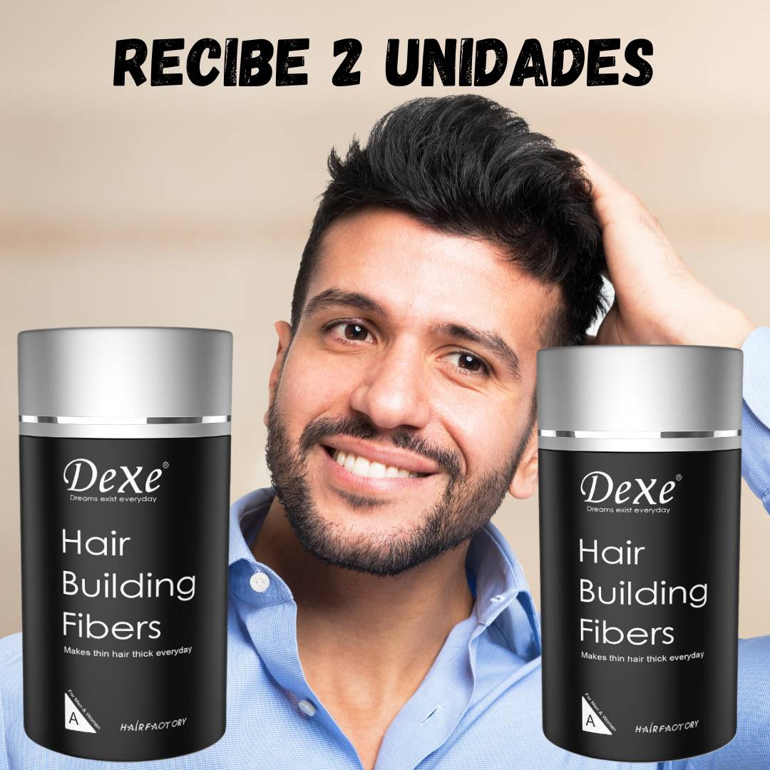 TRATAMIENTO NATURAL DE FIBRAS CAPILARES PARA LA CALVICIE COLOR NEGRO DEXE®🔥OFERTA 2X1🔥