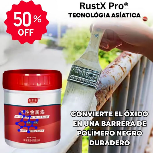 RustX Pro® - Pintura Elimina Óxido Para Múltiples Superficies Con 50% Descuento🔥