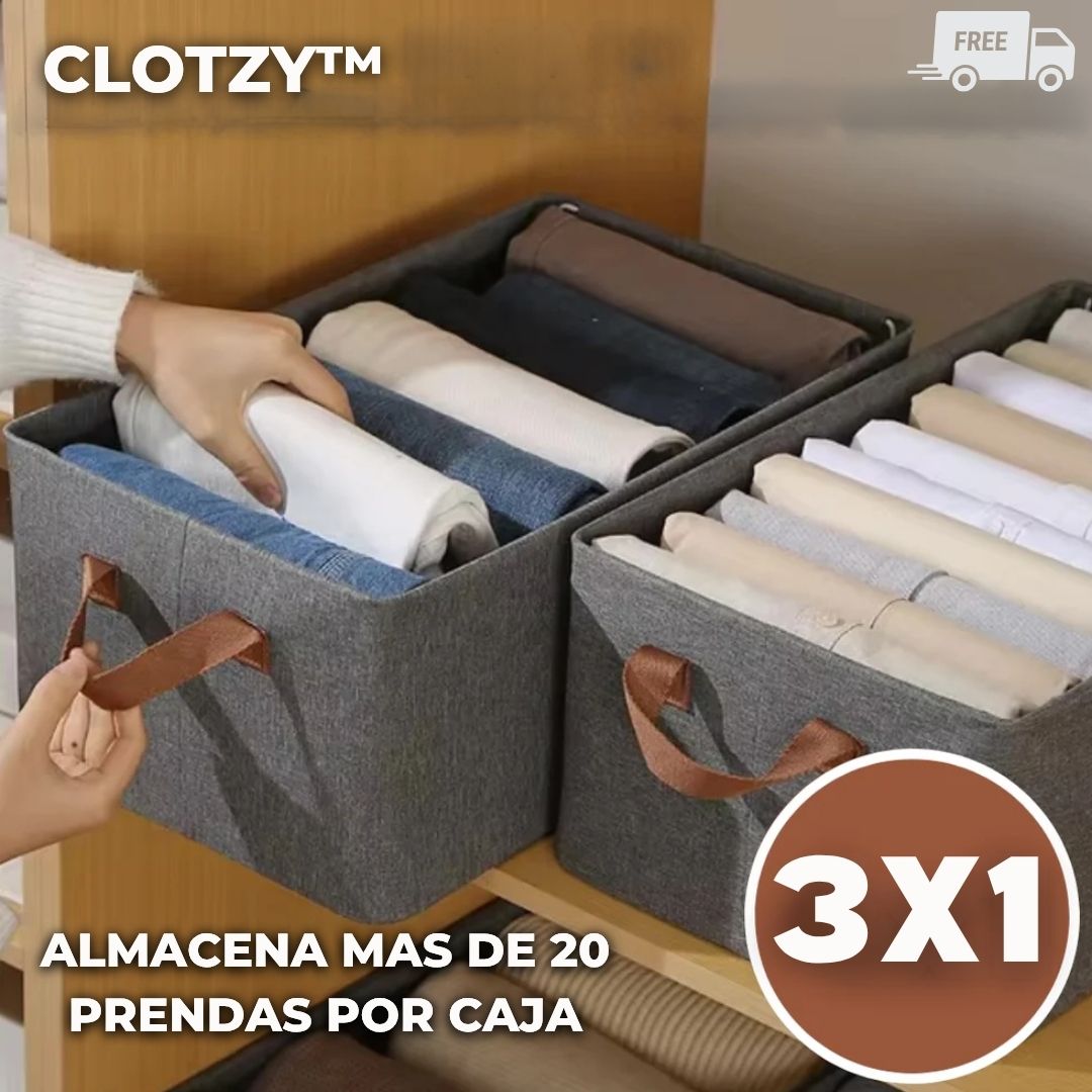 CAJA ORGANIZADORA AMPLIA Y RESISTENTE CLOTZY™  SÚPER OFERTA 3X1 🔥