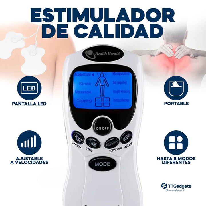 Electro Estimulador para Aliviar el Dolor - Masajeador Muscular 🔥Oferta 2x1🔥