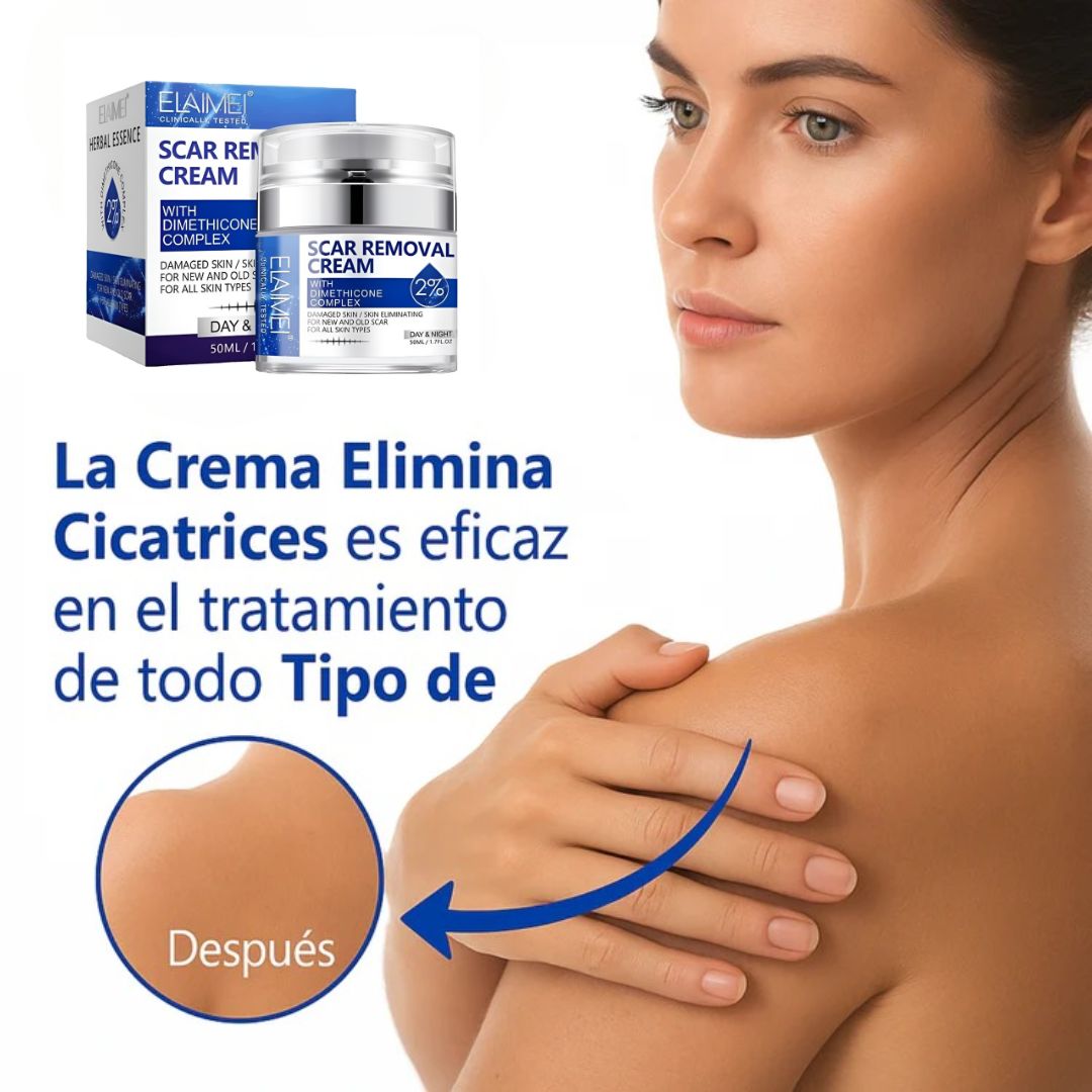 Crema Para Cicatrices Profundas ELAIMEI ORIGINAL® 🔥60% de Descuento🔥 Elimina cicatrices de forma segura✨