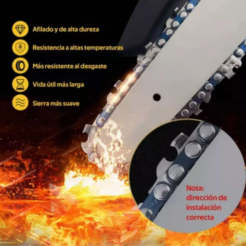 MOTOSIERRA INALAMBRICA Y RECARGABLE FULL TURBO/ PORTATIL + KIT