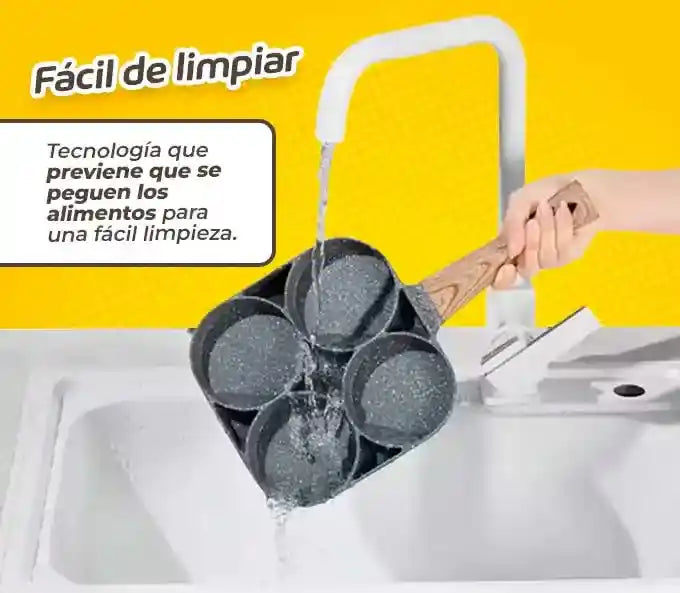 Combo Gallina huevera Hervidora + Sartén 4 compartimientos 🔥60% de Descuento🔥