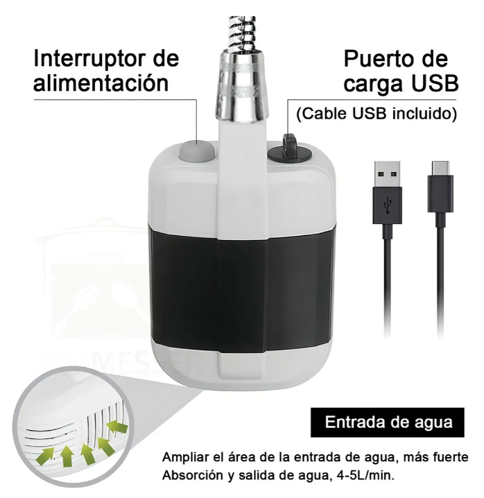 Regadera Portatil Multifuncional DuchaFlex ™ Con 60% Descuento🔥