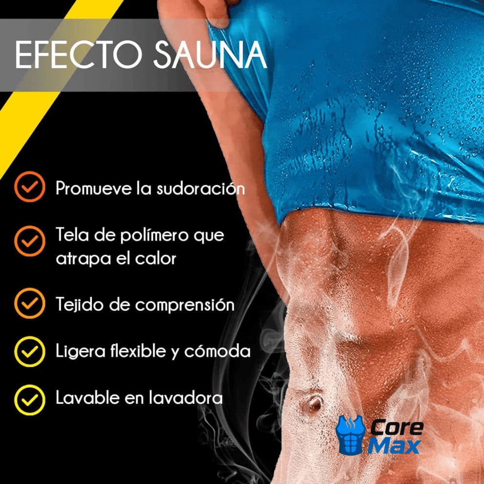 Camiseta faja Sauna reductora REDUCERPRO® ¡Quítate kilos de encima en segundos! TALLA AUTO AJUSTABLE