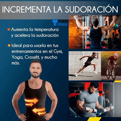 Camiseta faja Sauna reductora REDUCERPRO® ¡Quítate kilos de encima en segundos! TALLA AUTO AJUSTABLE