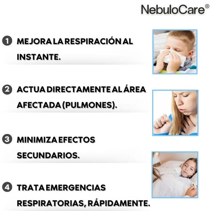 NebuloCare® Nebulizador Portátil para niños y adultos + Limpiador De Pulmones Gratis Con 60% Descuento🔥