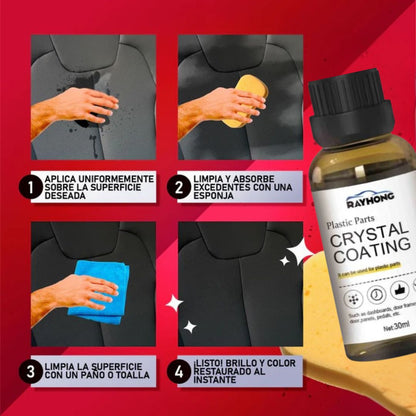 Cera saca brillo interiores Cristal Coating® 🔥60% de Descuento🔥