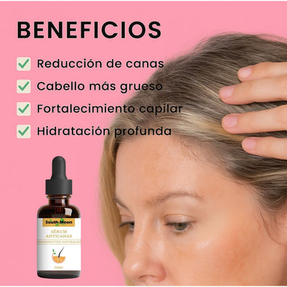 Serum Repara canas South Moon® Recupera color y brillo 🔥60% de Descuento🔥