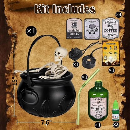 Difusor Para Halloween con forma de caldero Y botella flotante de poción mágica🎃