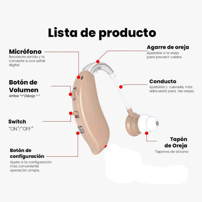 Amplificador auditivo Cyber Sonic® 🔥60% Descuento🔥