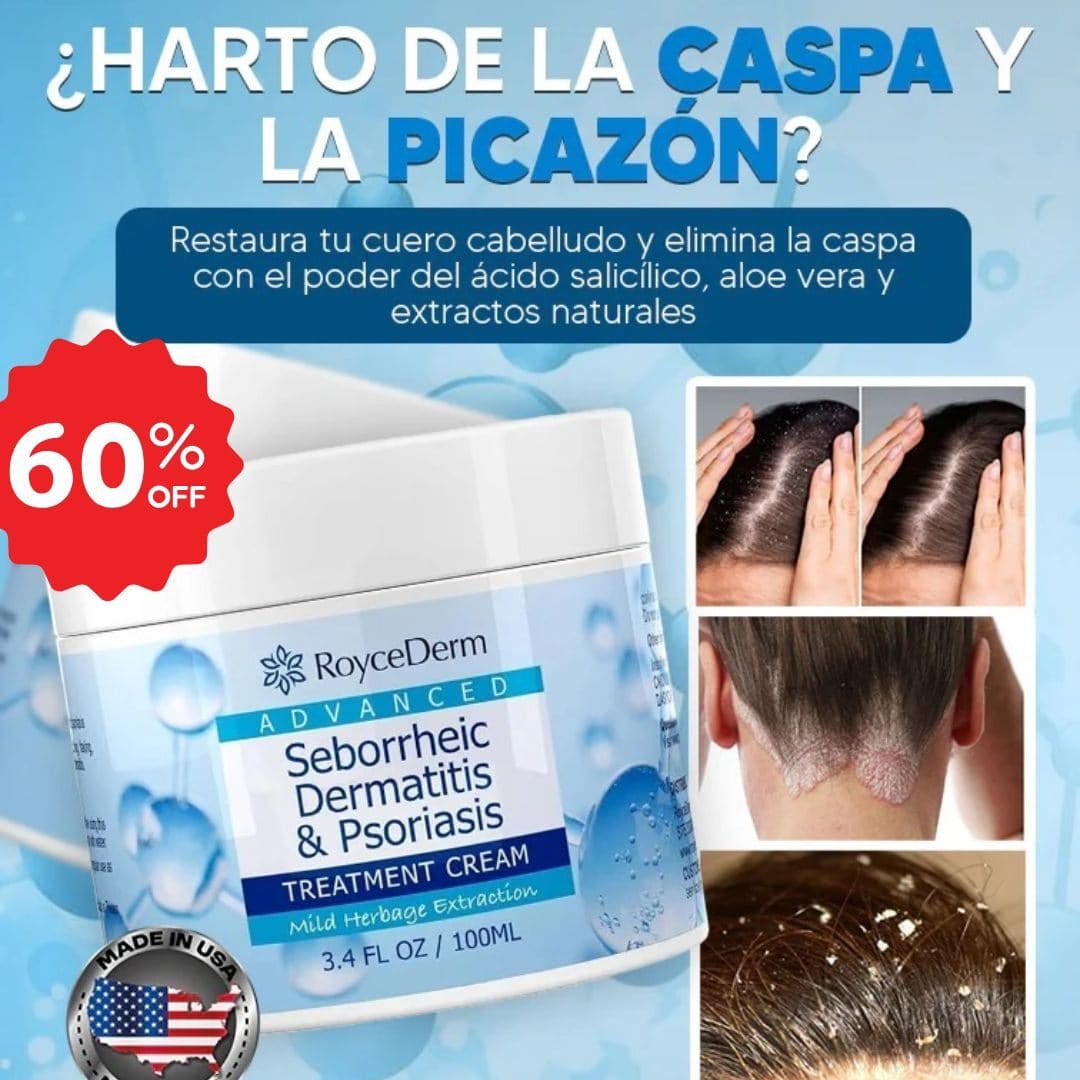 Crema dermatitis Royce Derm ® 🔥60% de Descuento