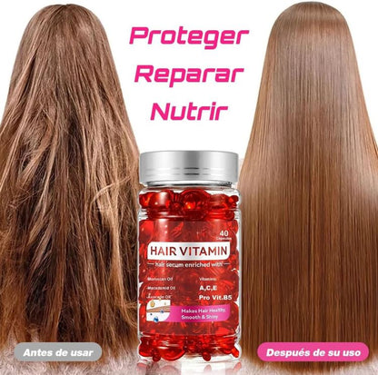 Vitaminas En Capsulas Para Cabello HAIR VITAMIN® 🔥60% de Descuento🔥