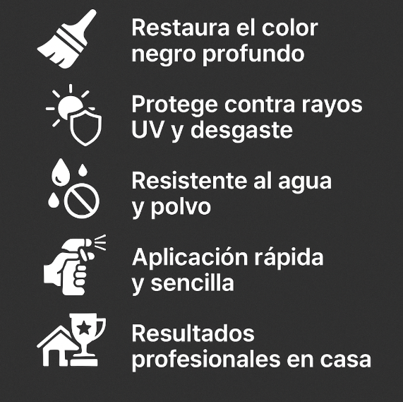 RESTAURADOR DE PARTES NEGRAS PARA AUTOS Y MOTOS CARRESTORE® - SÚPER OFERTA 2X1🔥