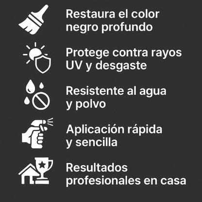 RESTAURADOR DE PARTES NEGRAS PARA AUTOS Y MOTOS CARRESTORE® - SÚPER OFERTA 2X1🔥