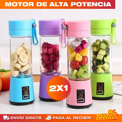 LICUADORA PORTÁTIL INALAMBRICA PARA JUGOS Y LICUADOS OFERTA 2X1🔥