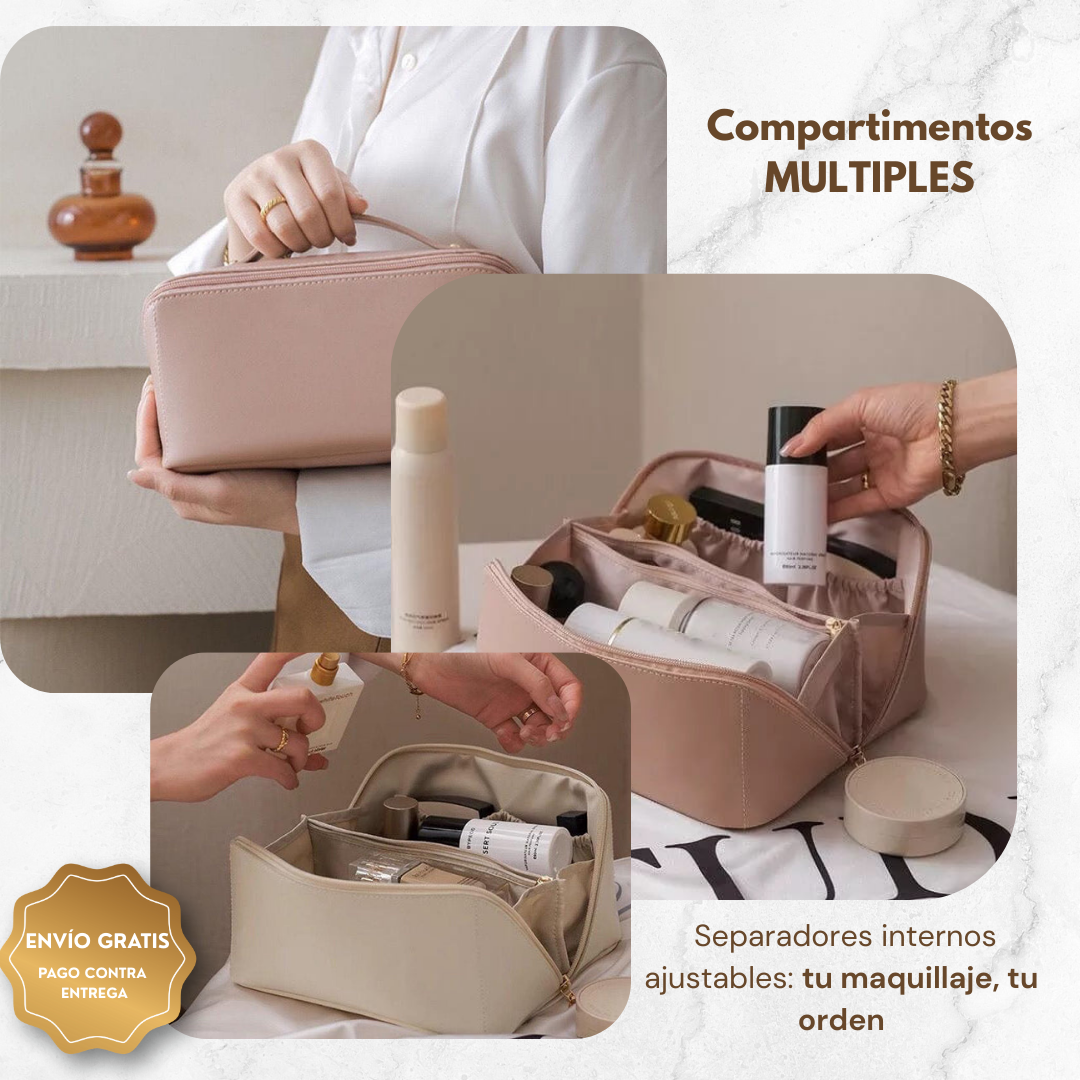 💄✨ Cosmetiquera 3 en 1 – ¡Organiza, protege y lleva con estilo!