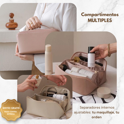 💄✨ Cosmetiquera 3 en 1 – ¡Organiza, protege y lleva con estilo!