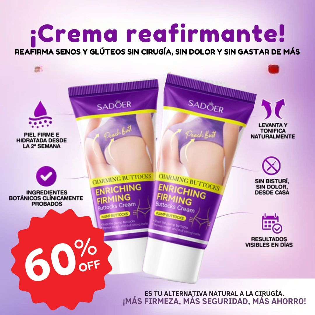 Crema Levanta Glúteos SADOER®  🔥60% de Descuento🔥