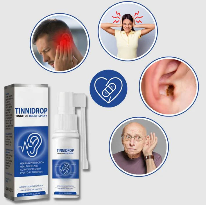 TINNIDROP® Alivia el zumbidos y dolor en tus oídos 🔥60% de Descuento🔥
