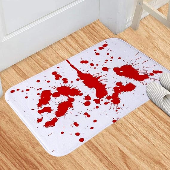 Tapete Halloween para baño de sangre Con 60% Descuento👻