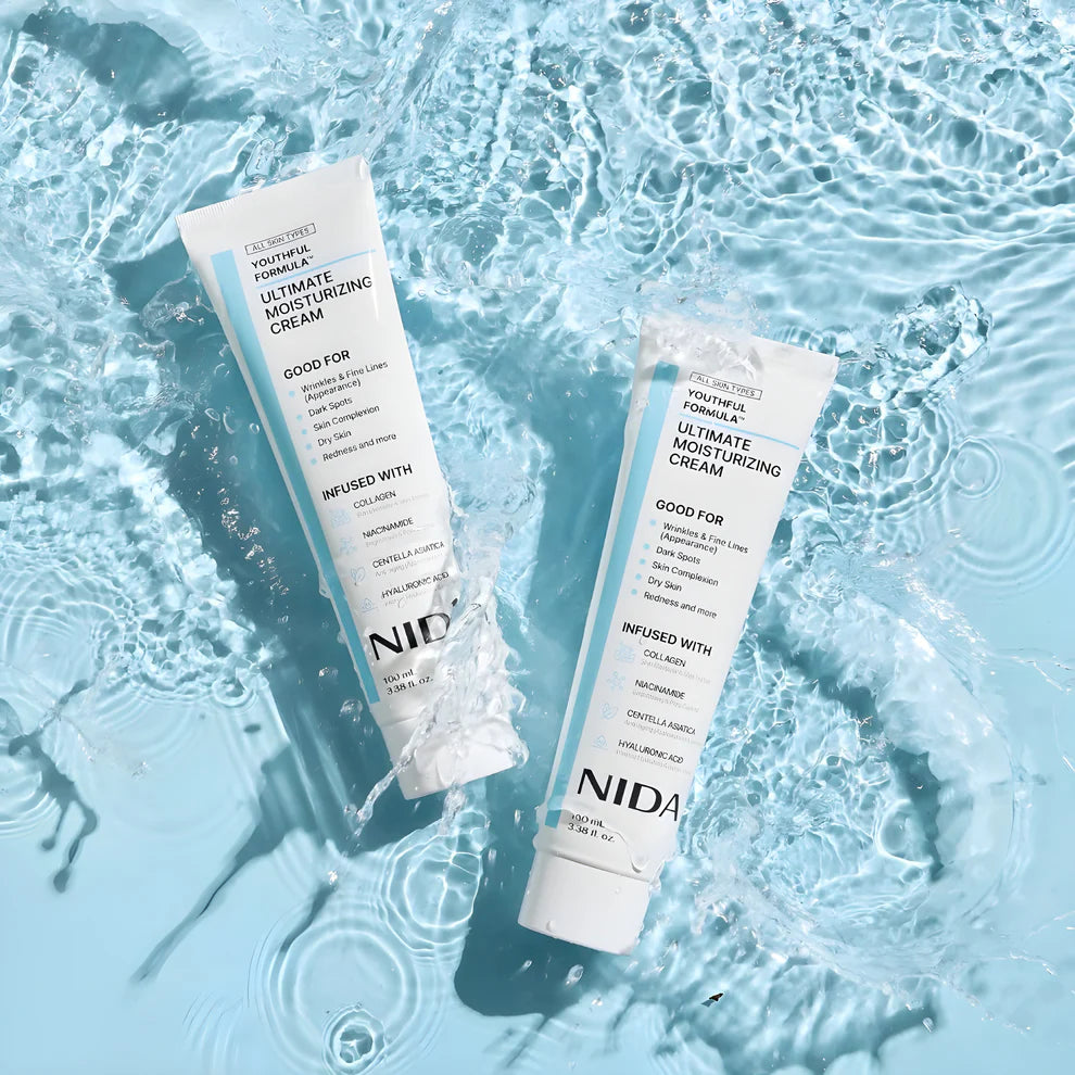 Crema humectante NIDA® Crea una piel radiante 🔥60% de Descuento🔥