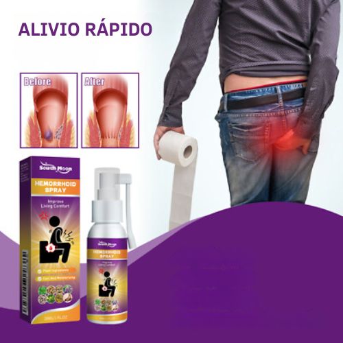 Spray Para Hemorroides Alivio Instantáneo ¡Recupera tu Comodidad y Bienestar Hoy Mismo! Con 60% Descuento🔥