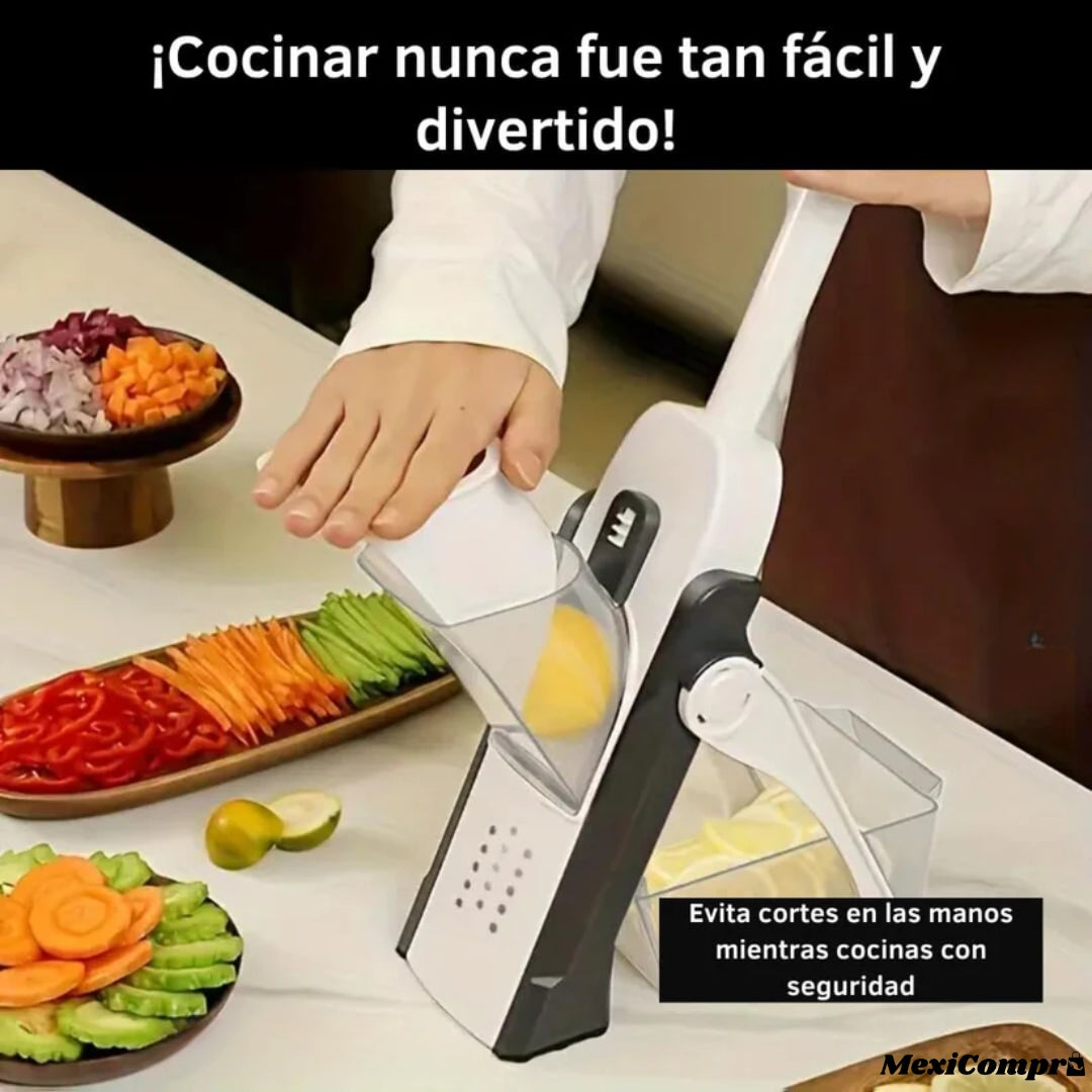 Cortador y Rallador de Verduras y Frutas 4 en 1