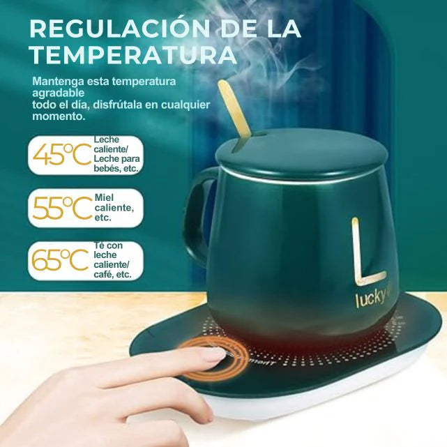 Taza Premium con Calentador Eléctrico Lucky™ HOY 2X1