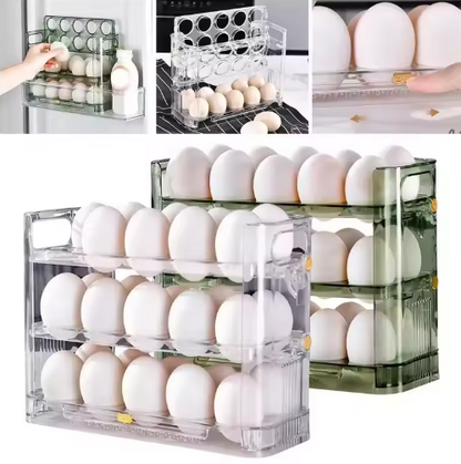 ORGANIZADOR DE HUEVO EggSpace®  ALMACENA HASTA 30 HUEVOS Y AHORRA ESPACIO🥚Oferta 2x1🥚
