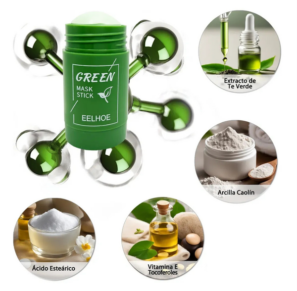 Green Mask® Mascarilla Te Verde 🔥Promoción 2x1🔥Limpieza Profunda e Hidratación al Instante