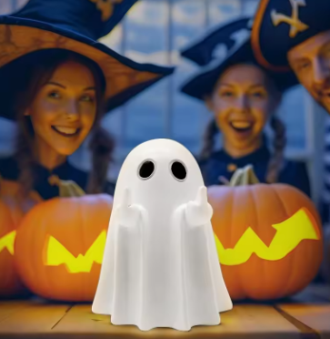 Fantasmita Con Dedo Medio Levantado Mas rebelde de Halloween Con 60% Descuento🔥