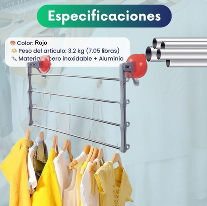 Tendedero ventosas DUREX® invisible 🔥60% de Descuento🔥