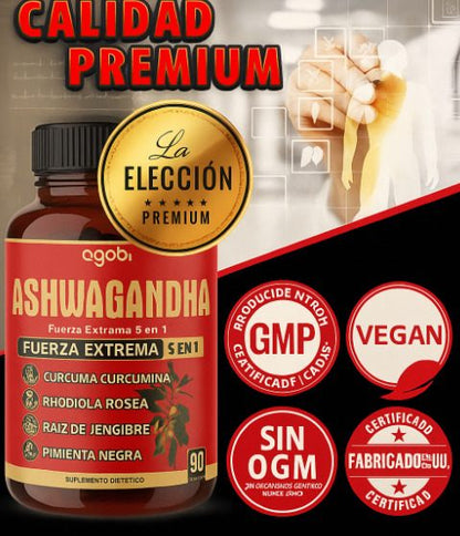 Ashwagandha Natural PREMIUM JBH® Suplemento 🔥60% de Descuento🔥Potencia tu energía y rendimiento⚡