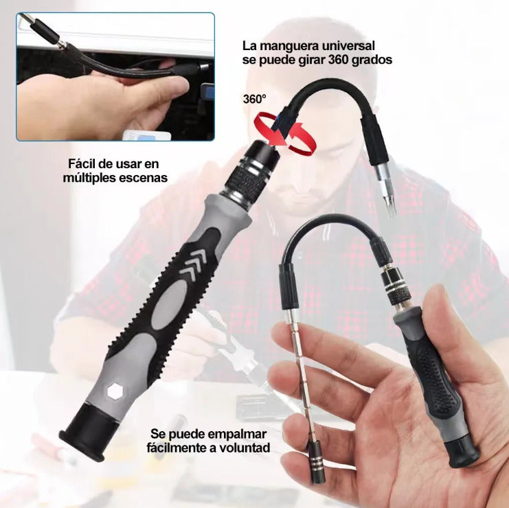 Kit 115 en 1 destornilladores HERRAMPRO® 🔥60% de Descuento🔥