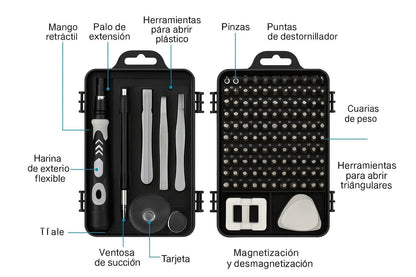 Kit 115 en 1 destornilladores HERRAMPRO® 🔥60% de Descuento🔥