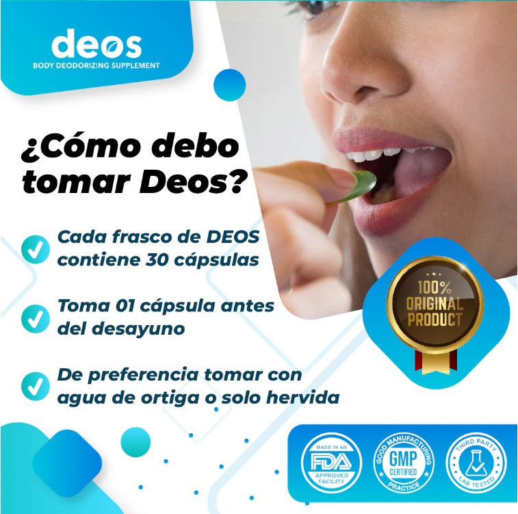 CONTROLA EL MAL OLOR DESODORANTE PLUS - DEOS®  Con 60% Descuento🔥