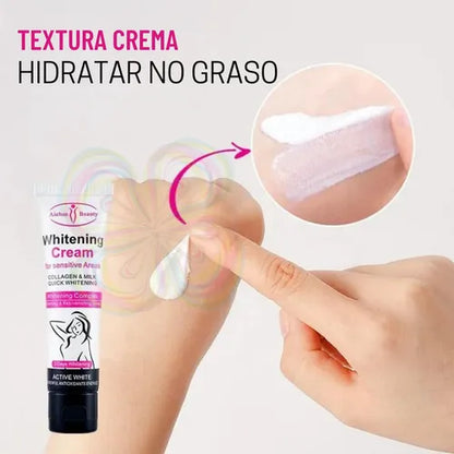 Crema Blanqueadora Con Colágeno Y Leche Aichun Beauty®  Con 60% Descuento😍