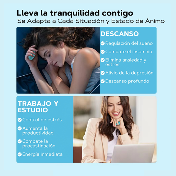 DISPOSITIVO DE NEUROCONTROL PARA ANSIEDAD Y SUEÑO CON 60% DESCUENTO🤩