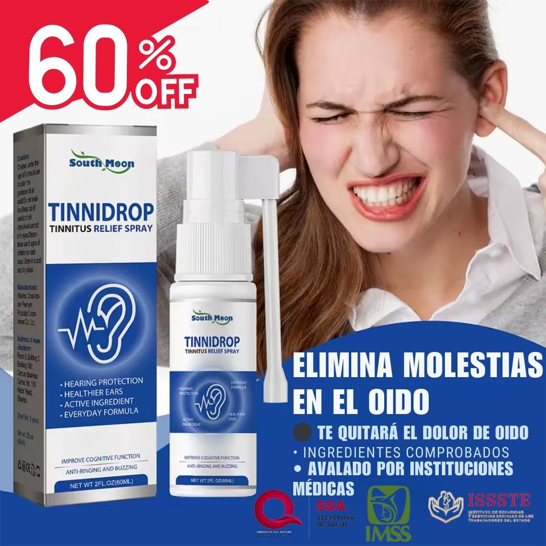 LIMPIADOR DE OIDOS NATURAL TINNIDROPMX®🔥ENVÍO GRATIS🔥