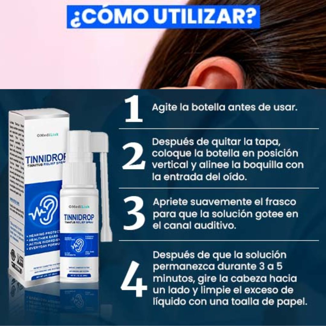 LIMPIADOR DE OIDOS NATURAL TINNIDROPMX®🔥ENVÍO GRATIS🔥