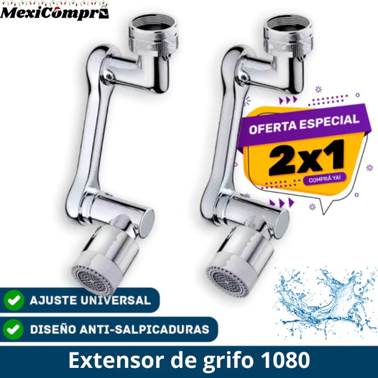 Extensor de Grifo Universal Giratorio 1080° Plus 2x1