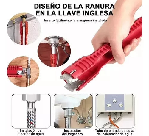AquaFlow™ LLAVE MULTIFUNCIONAL 8 EN 1 🔥Oferta  60% Descuento🔥
