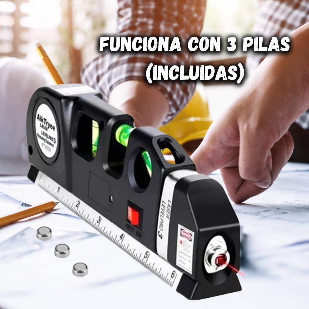 NIVEL LASER PRO DIGITAL CON CINTA METRICA HERRAMIENTA DE CONSTRUCCION 4 EN  CON 60% DESCUENTO🔥Laser Lever Pro 3®