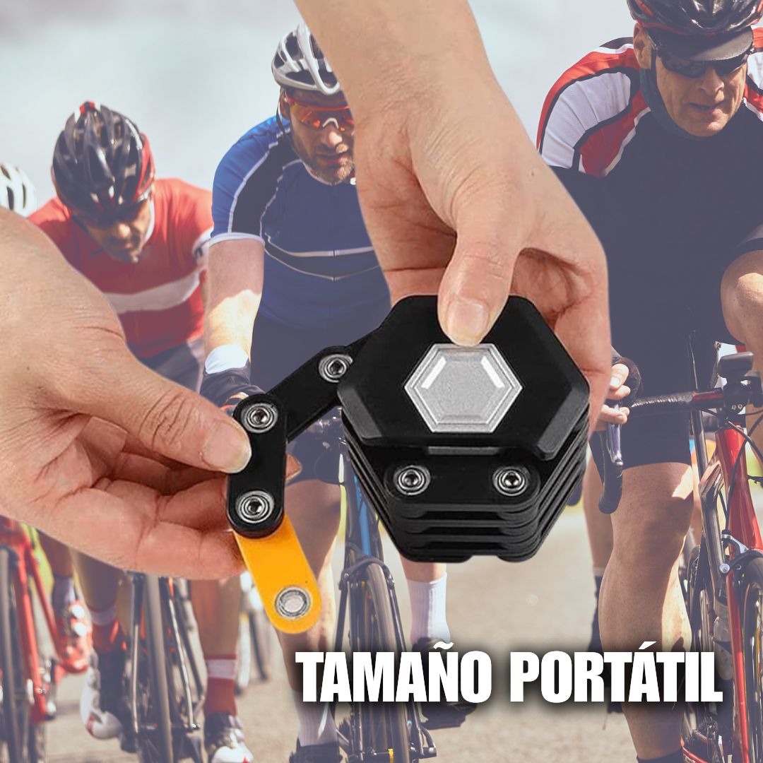 Cerradura Plegable para Bicicleta con Soporte de Montaje Seguridad Antirrobo Con 60% Descuento🚳